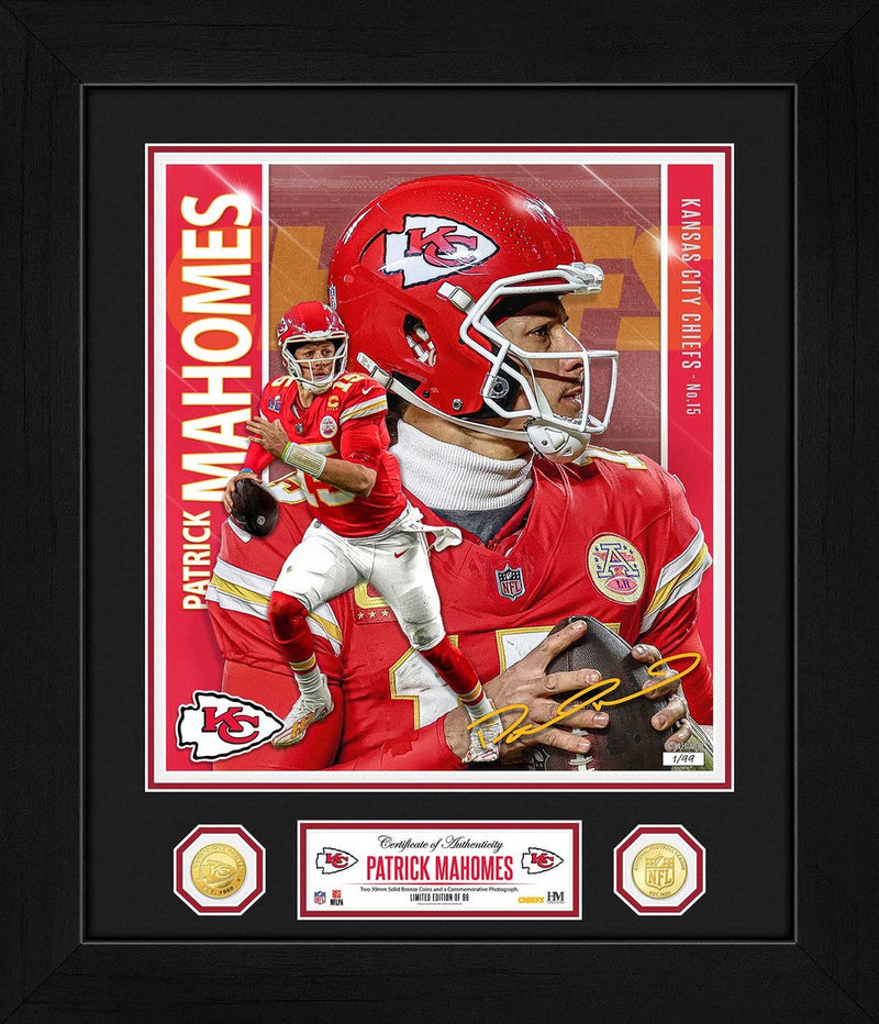 Highland Mint Patrick Mahomes Kansas City Chiefs Bronze Coin Photo Mint