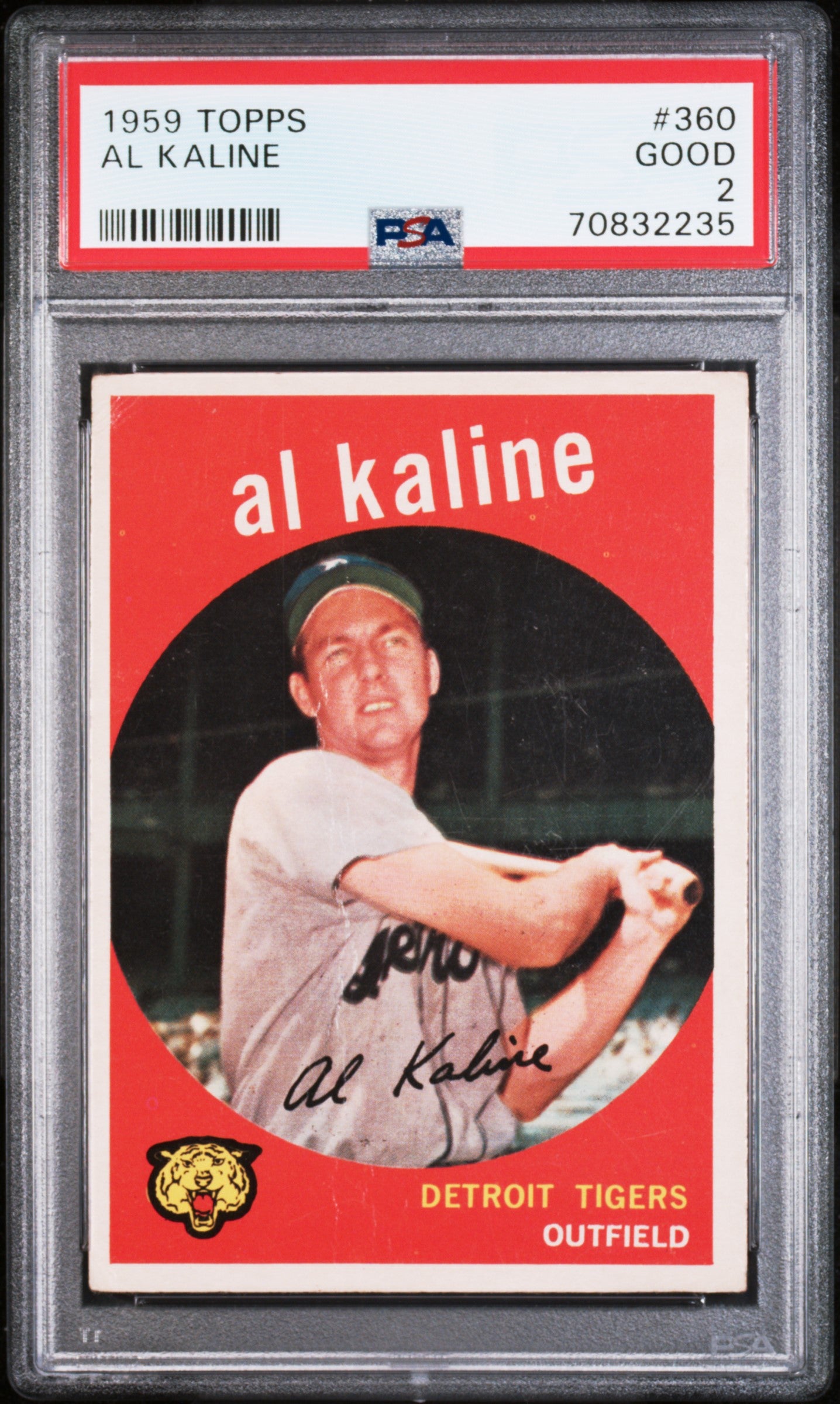 1959 Topps Al Kaline #360 PSA 2