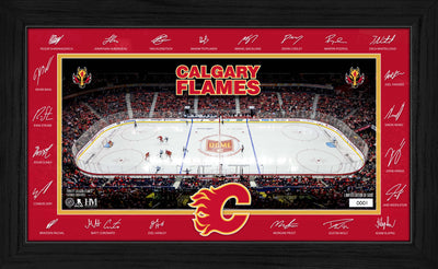 Highland Mint Calgary Flames 2026-27 Signature Rink Frame - Limited Edition /5,000