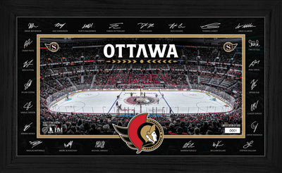 Highland Mint Ottawa Senators 2026-27 Signature Rink Framed Print - Limited Edition /5,000