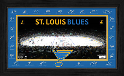 Highland Mint St. Louis Blues 2026-27 Signature Rink Framed Print - Limited Edition /5,000