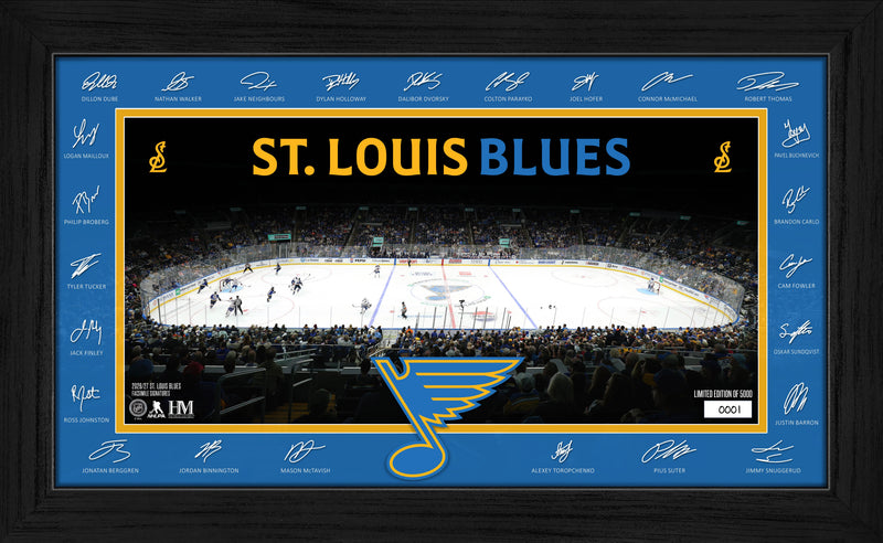 Highland Mint St. Louis Blues 2026-27 Signature Rink Framed Print - Limited Edition /5,000