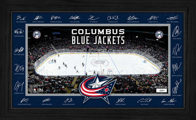 Highland Mint Columbus Blue Jackets 2026-27 Signature Rink Framed Print - Limited Edition /5,000