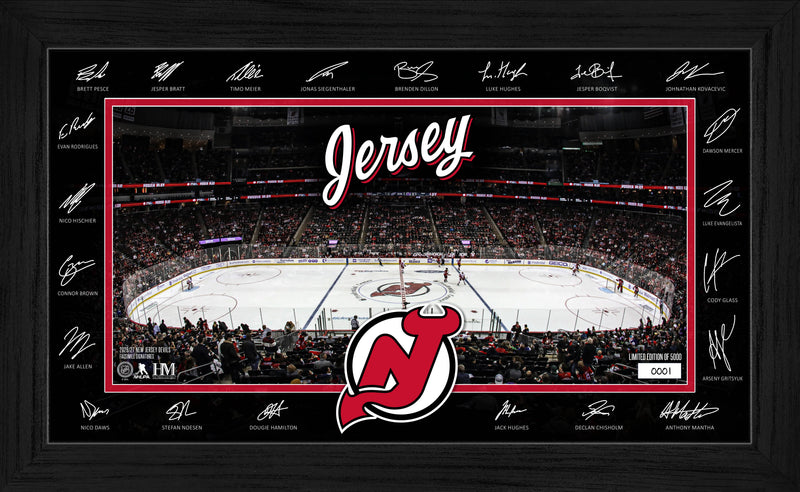 Highland Mint New Jersey Devils 2026-27 Signature Rink Frame - Limited Edition /5,000