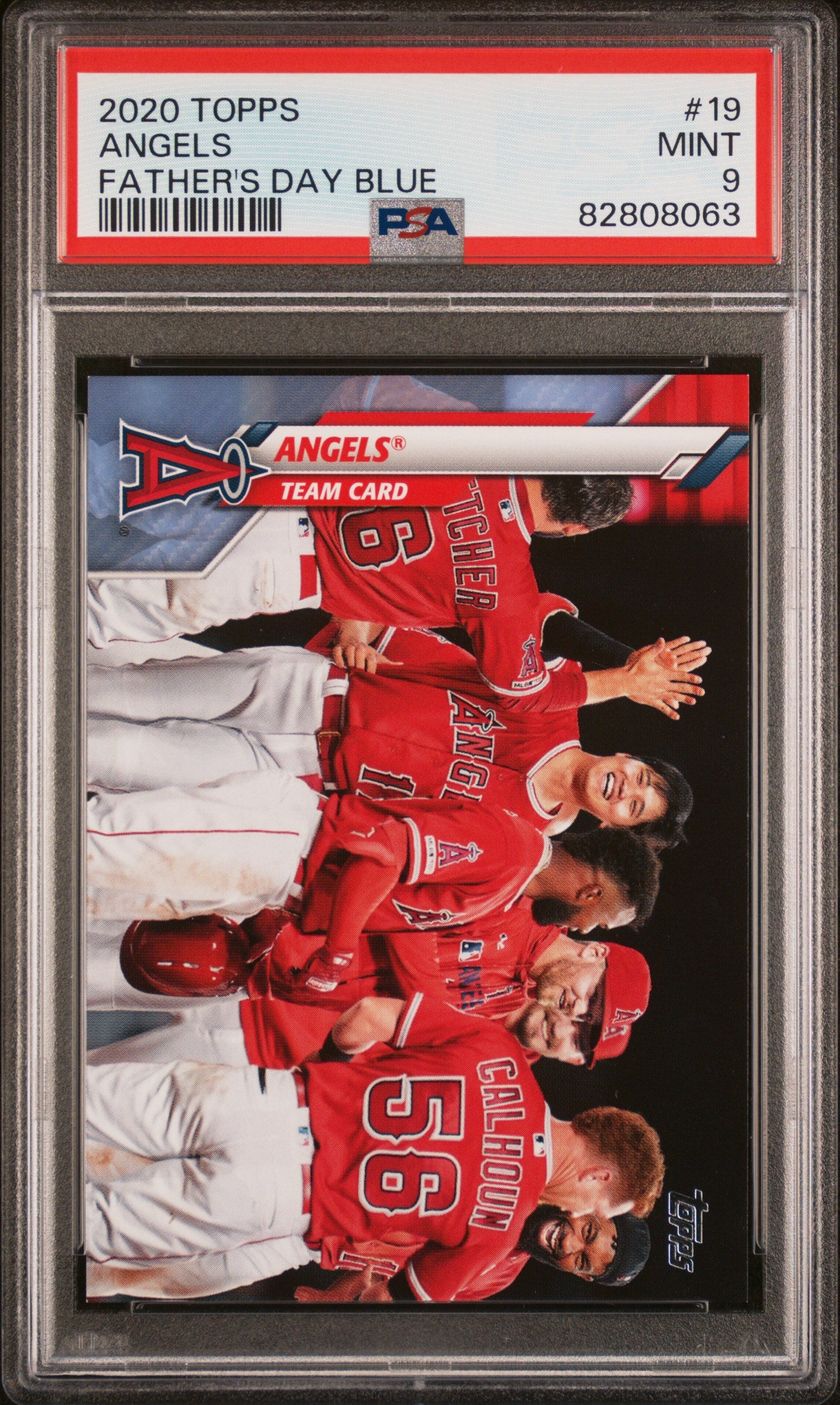 2020 Topps Angels Father's Day Blue #19 /50 PSA 9