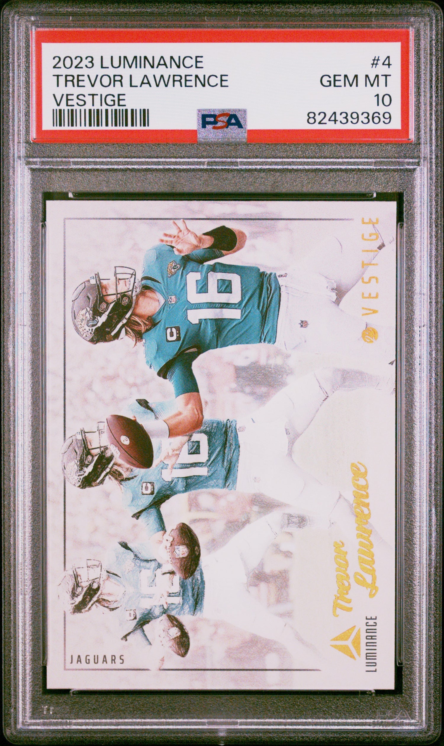 2023 Panini Luminance Vestige Trevor Lawrence #4 PSA 10