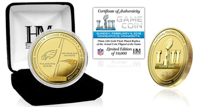 Highland Mint Super Bowl 52 Gold Flip Coin