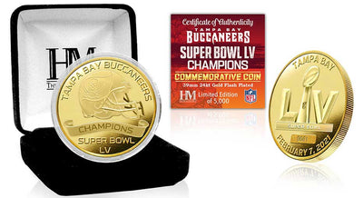 Highland Mint Tampa Bay Buccaneers Super Bowl 55 Champions Gold Mint Coin - Limited Edition /5,000
