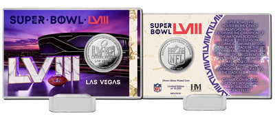 Highland Mint Super Bowl LVIII Silver Coin Acrylic Holder - Limited Edition /5,000