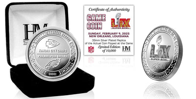 Highland Mint Super Bowl LIX Chiefs vs Eagles Silver Flip Coin - Limited Edition /10,000