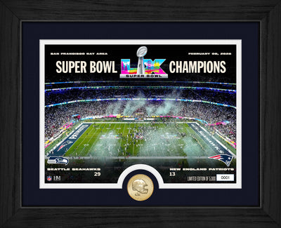Highland Mint Seattle Seahawks Super Bowl LX Champions Bronze Coin Photo Mint - Limited Edition /5,000