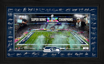Highland Mint Seattle Seahawks Super Bowl LX Champions Signature Frame - Limited Edition /5,000