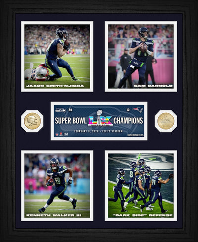 Highland Mint Seattle Seahawks Super Bowl LX Champions Bronze Coin Photo Mint - Limited Edition /2,025