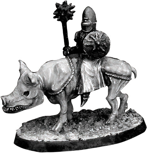 Smashbash Gardens of Hecate Pig Rider Miniature - Metal