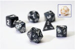 Sirius Dice: 7CT Pearl Charcoal Grey Polyhedral Dice Set
