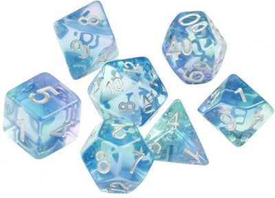Sirius Dice Frosted Glowworm Polyhedral Dice Set