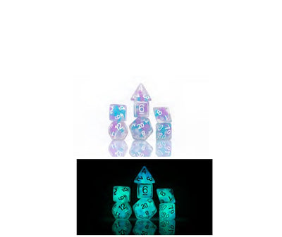 Sirius Dice Cotton Candy Glowworm Polyhedral Dice Set