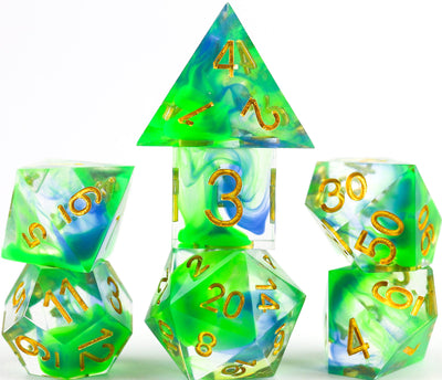 Sirius Dice Sharp Cyprus Polyhedral Dice Set