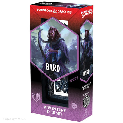 Sirius Dice Dungeons & Dragons Adventure Dice Set Bard Blue/Black