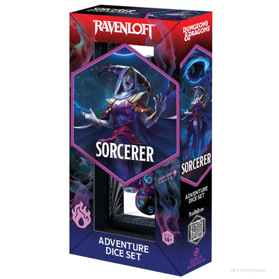 Dungeons & Dragons Adventure Dice Set Sorcerer Purple
