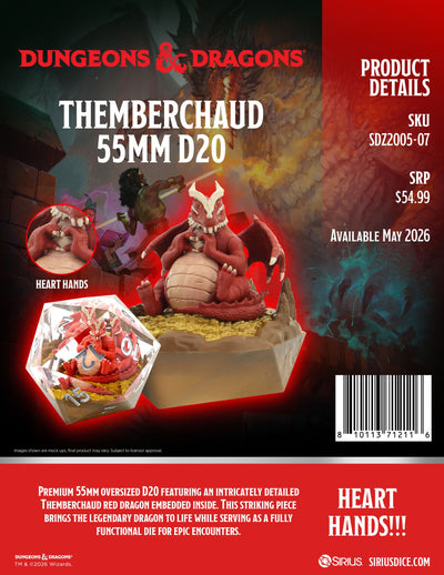 Sirius Dice Dungeons & Dragons Scenic Themberchaud 55mm D20