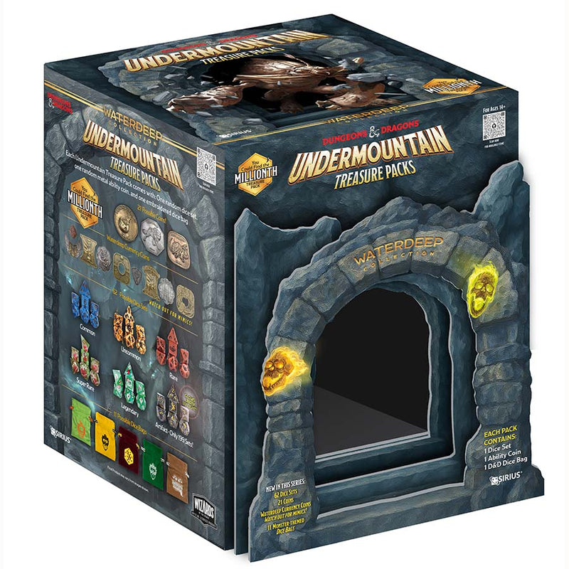 Sirius Dice Dungeons & Dragons Undermountain Treasure Pack Display (25 Packs)