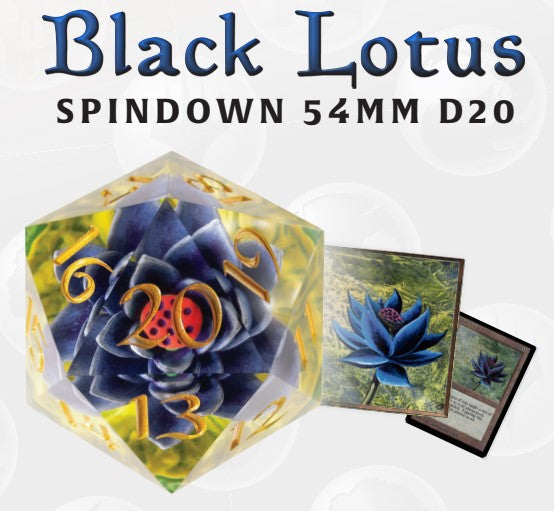 Sirius Dice Black Lotus 54mm Spindown D20