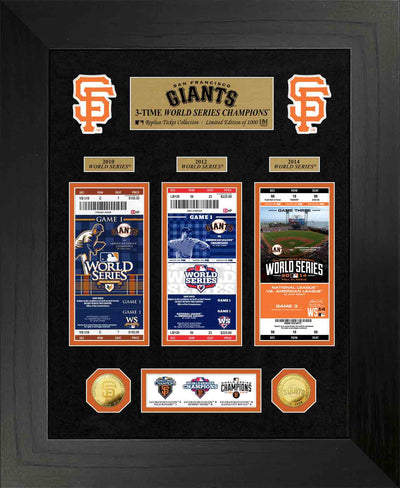 Highland Mint San Francisco Giants World Series Gold Coin & Ticket Collection - Limited Edition /1000