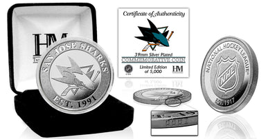 Highland Mint San Jose Sharks Silver Mint Coin - Limited Edition /5,000