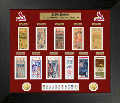 Highland Mint St. Louis Cardinals World Series Deluxe Gold Coin & Ticket Collection - Limited Edition /1000