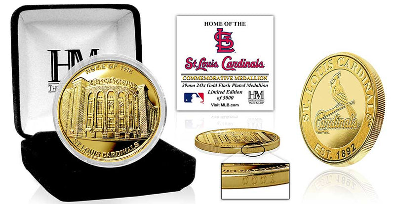 Highland Mint St. Louis Cardinals Busch Stadium Gold Coin - Limited Edition /5,000