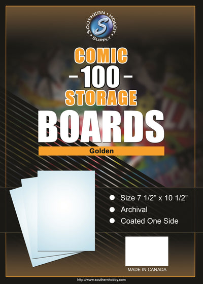 Golden Age Comic Backing Boards 100-Count Pack