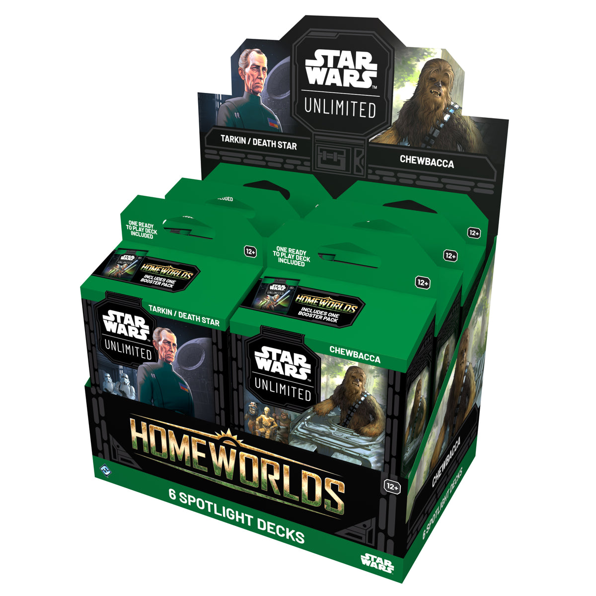 Star Wars: Unlimited - Homeworlds Spotlight Deck Display