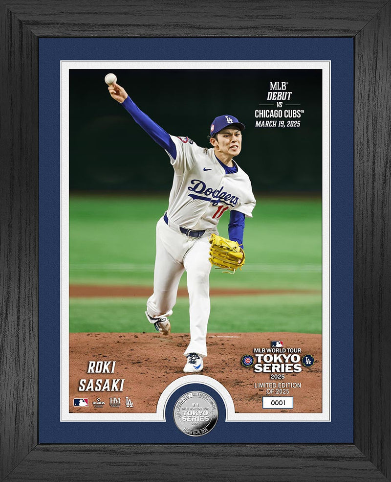 Highland Mint Roki Sasaki MLB Debut at Tokyo Games Silver Coin Photo Mint - Limited Edition /2025