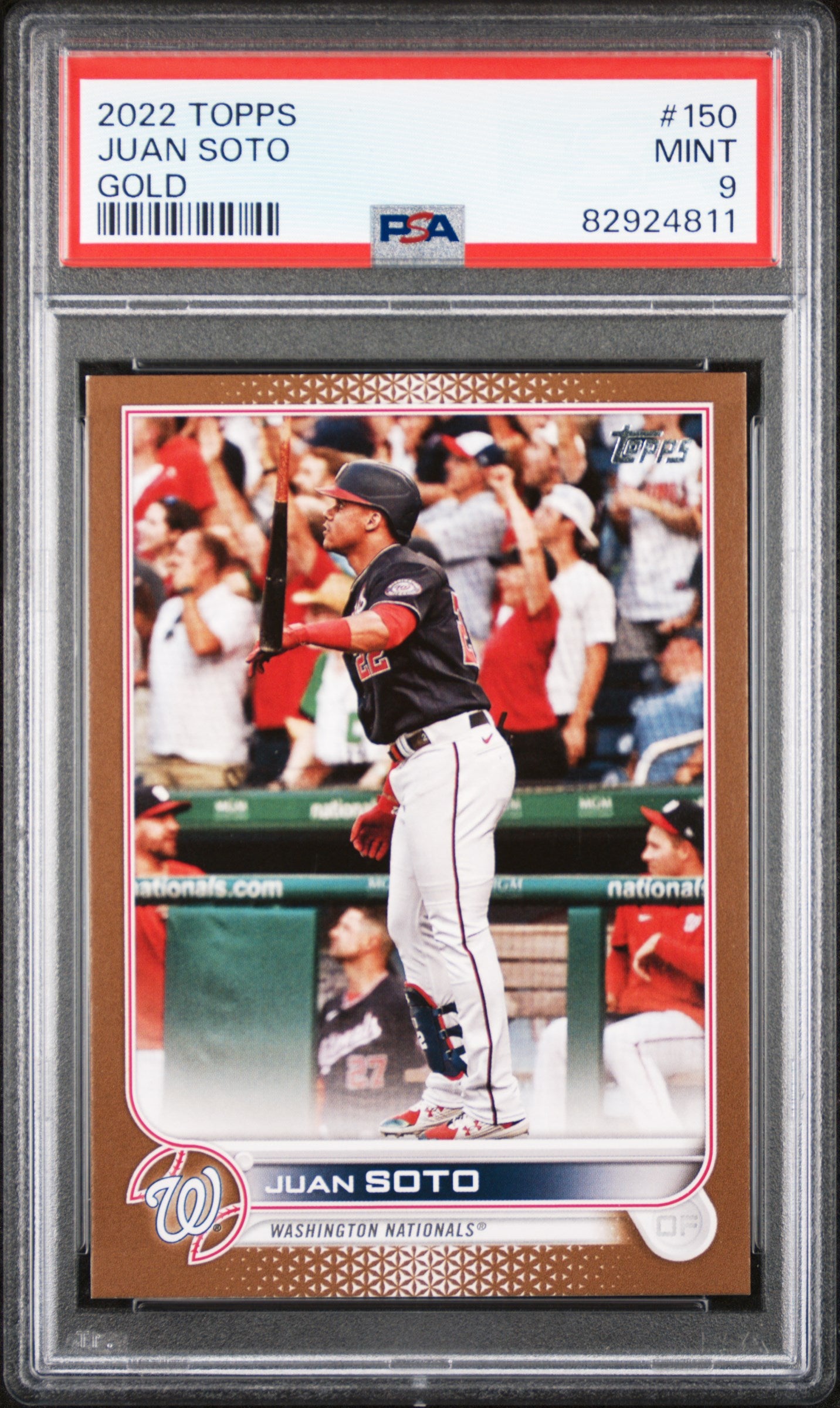 2022 Topps Gold Juan Soto #150 /2022 PSA 9