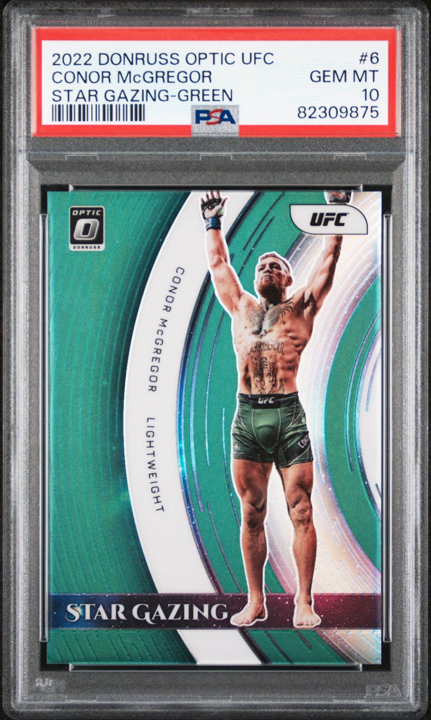 2022 Panini Donruss Optic UFC Star Gazing Green Conor Mcgregor #6 /5 PSA 10