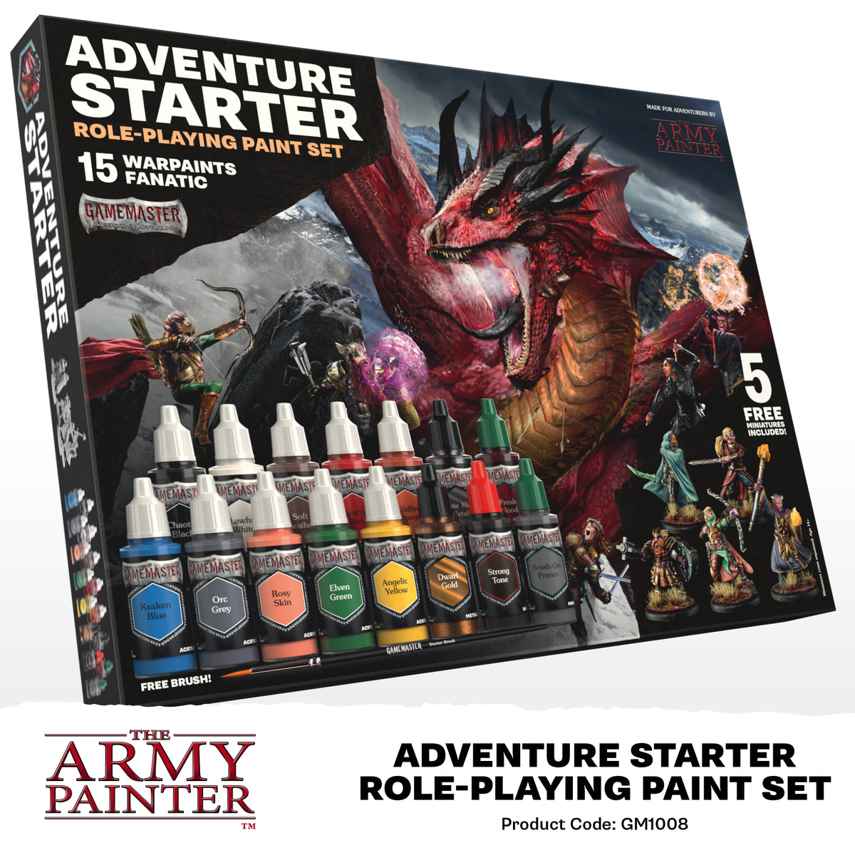 The Army Painter: Gamemaster - Adventure Starter Warpaints Fanatic Paint Set