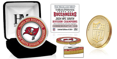 Highland Mint Tampa Bay Buccaneers 2024 NFC South Champions Bronze Coin - Limited Edition /2024