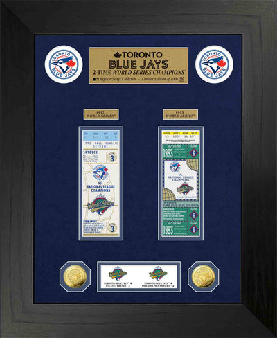 Highland Mint Toronto Blue Jays World Series Deluxe Gold Coin & Ticket Collection - Limited Edition /1000