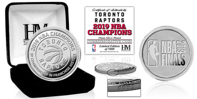 Highland Mint Toronto Raptors 2019 NBA Finals Champions Silver Coin - Limited Edition /5,000