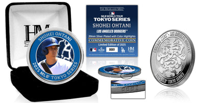 Highland Mint Shohei Ohtani 2025 Tokyo Series Silver Color Coin - Limited Edition /2025