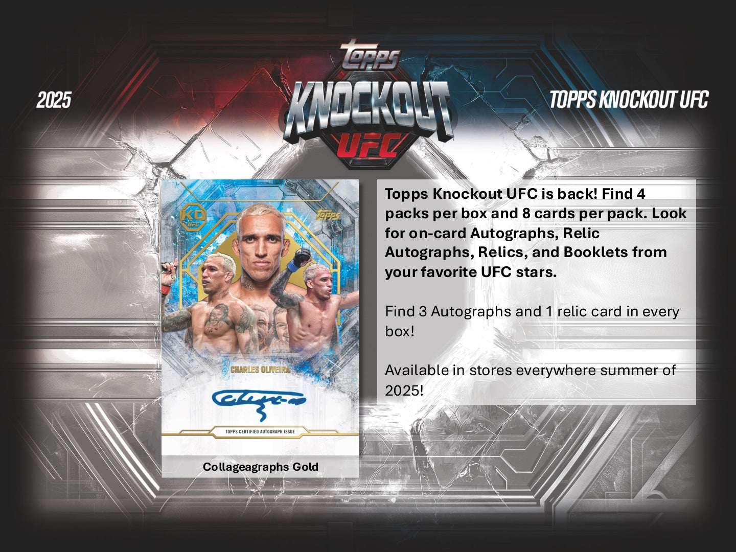 2025 Topps UFC Knockout Hobby Box (Pre-Order)