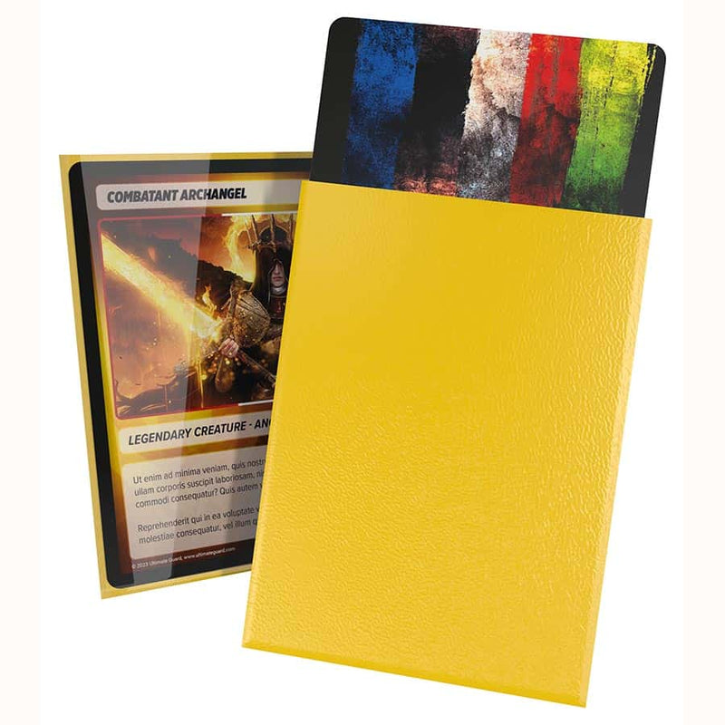 Ultimate Guard Cortex Sleeves Standard Size - Glossy Yellow (100 Count)