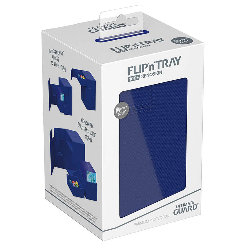 Ultimate Guard Flip'n'Tray 100+ Xenoskin Deck Box - Monocolor Blue