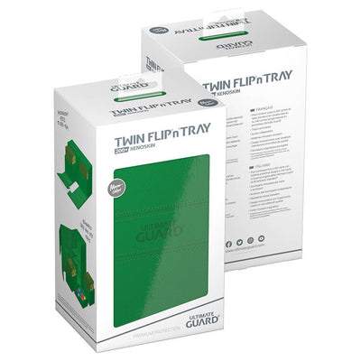 Ultimate Guard Twin Flip'n'Tray 200+ Xenoskin Deck Case - Green