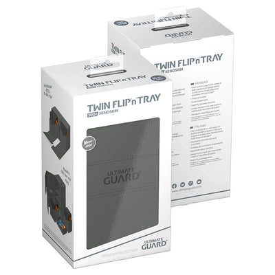Ultimate Guard Twin Flip'n'Tray 200+ Xenoskin Deck Box - Grey