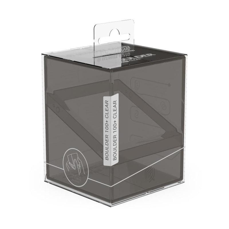 Ultimate Guard Boulder 100+ Clear Deck Box - Onyx