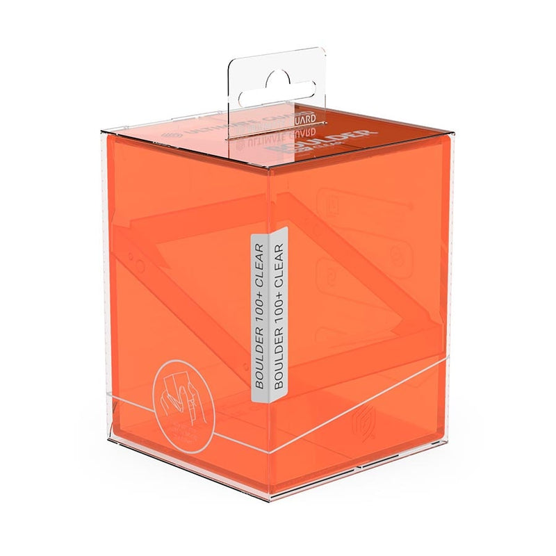 Ultimate Guard Boulder 100+ Clear Deck Box - Poppy Topaz