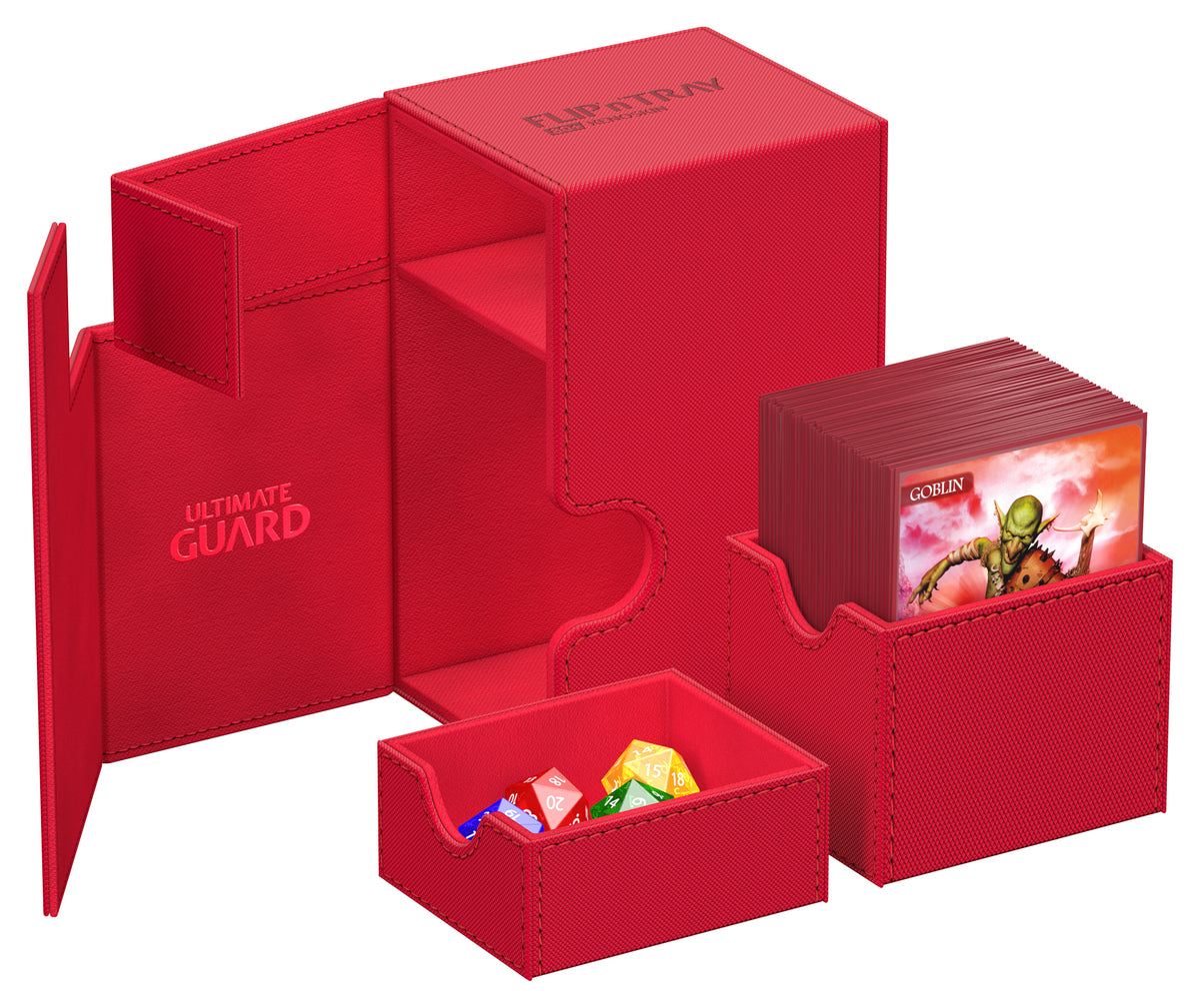 Ultimate Guard Flip`n`Tray 80+ Monocolor Red
