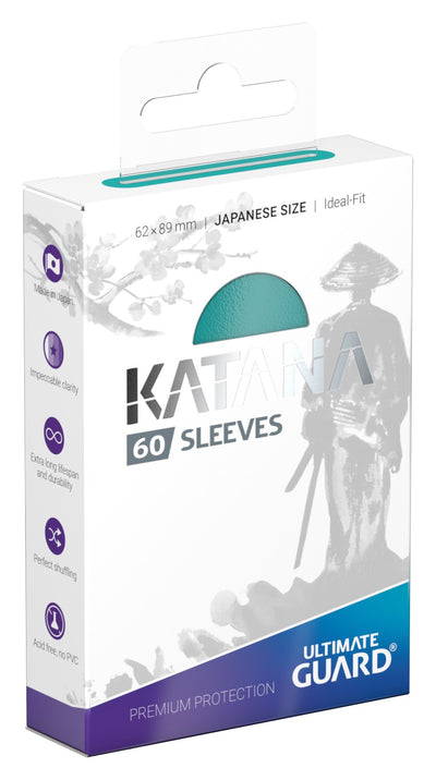 Ultimate Guard Katana Sleeves Japanese Size Turquoise 60-Pack